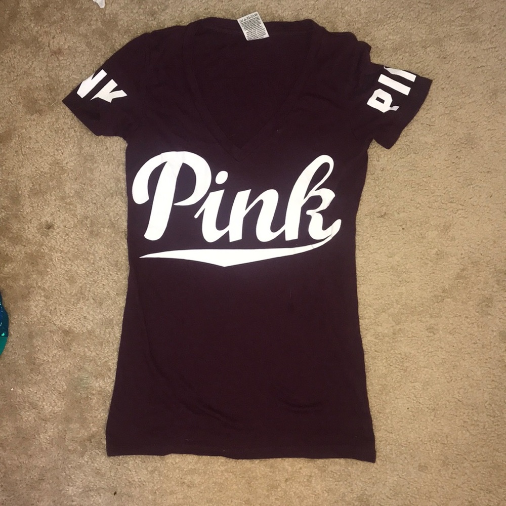 Maroon pink shirt